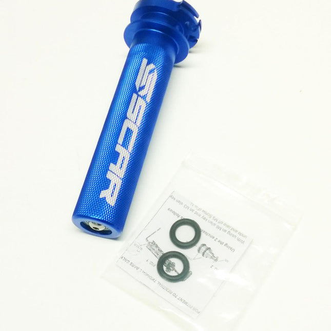 Aluminium Throttle Tube With Bearing Blue YZ 250 450 Cnc Billet Scar TT100B