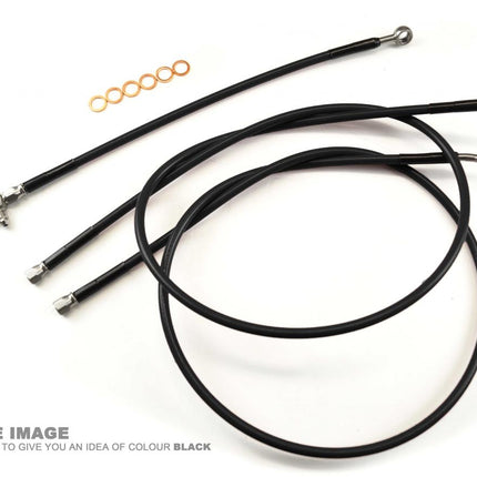 Hose Front Brake Carbon / Blk Yamaha 06-08 Raptor 700