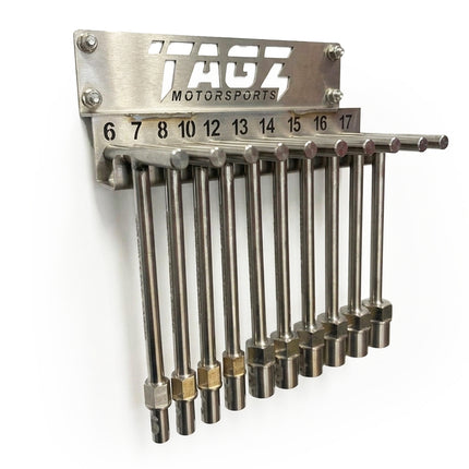 Tagz Organiser T-bar Rack Stainless Steels 304 Brushed DP1, Fits Up To 10 T-bars