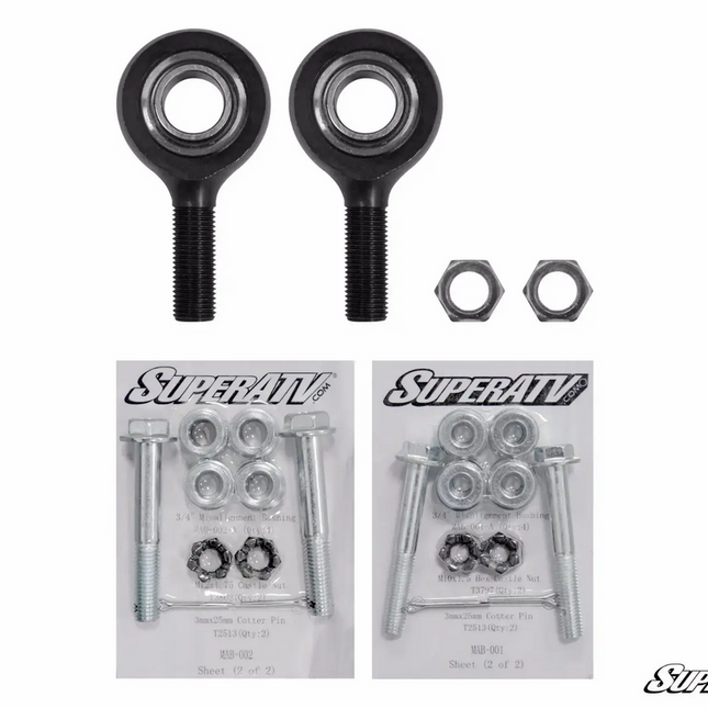 Canam Heavy Duty Outer Tie Rod End Kit, Superatv TRE-RP-002