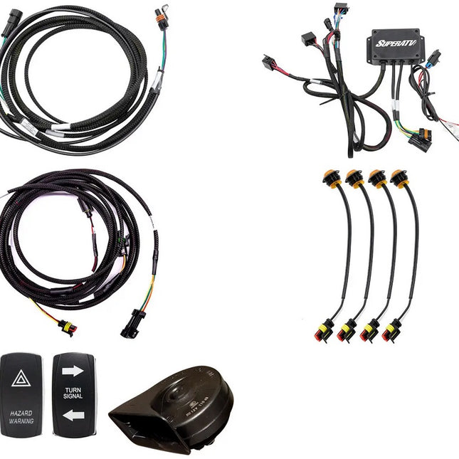 Plug & Play Deluxe Turn Signal Kit Kawasaki Mule Pro Superatv TSK-K-FXT-004