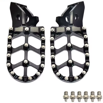 Foot Pegs Pair Black 7075 Aluminium Left And Right Sur-ron Ultra Bee