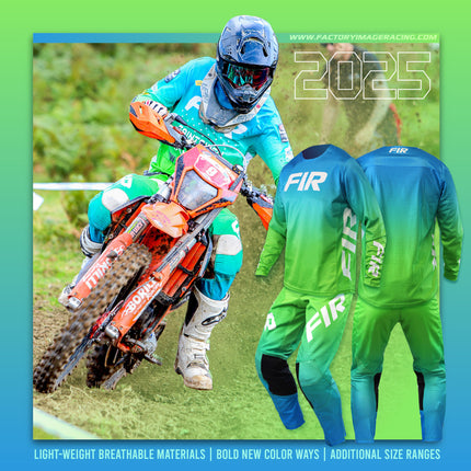 Lite Fade Jersey Green Xxs, MX Race Wear, Enduro Gear
