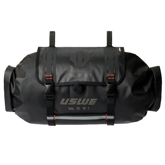Handlebar Roll-Top Bag + Holster 9L - Black - USWE 200067001