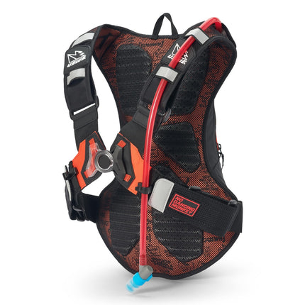 Moto Hydro 8L Dirt Biking Hydration Pack - Black/Orange - USWE 5208090038