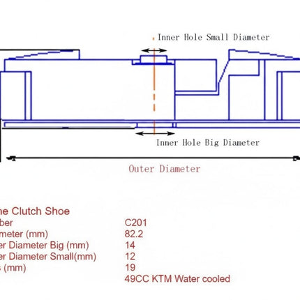 3 Shoe Clutch Assembly 03-08 KTM 50 Sx Junior Mini Lc Water Cooled 45132002244