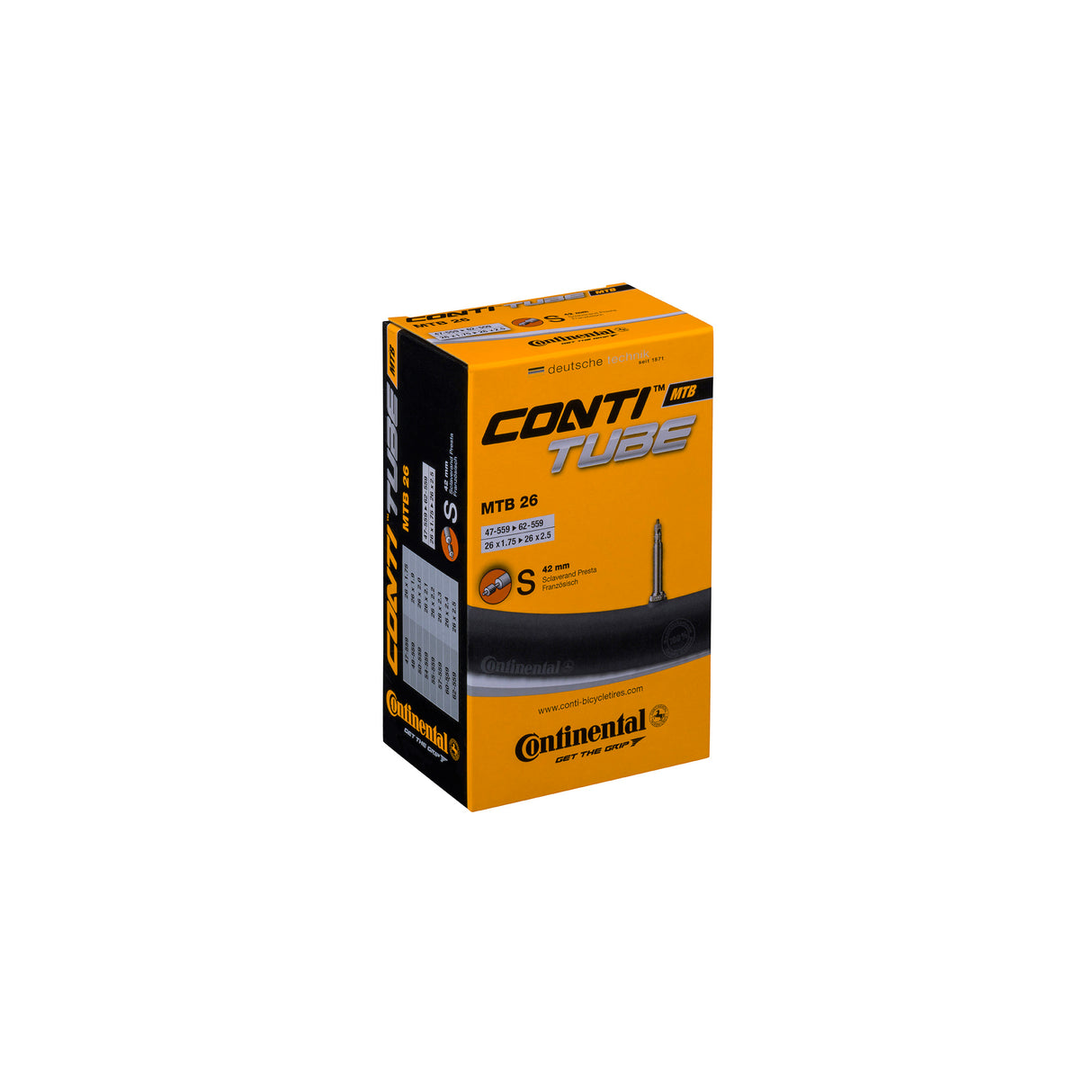 Continental MTB Tube - Presta 42mm Valve