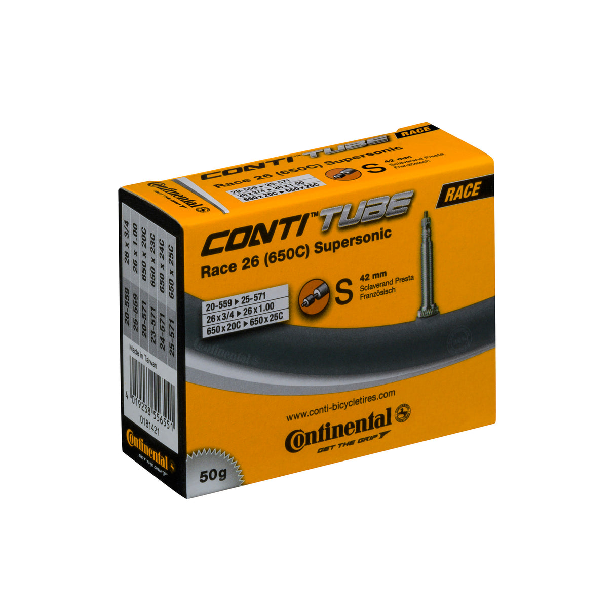 Continental Race Tube Supersonic - Presta 42mm Valve