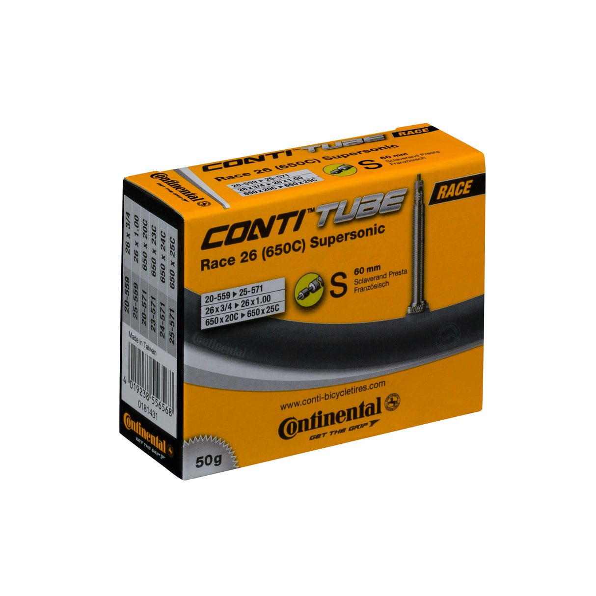 Continental Race Tube Supersonic - Presta 60mm Valve